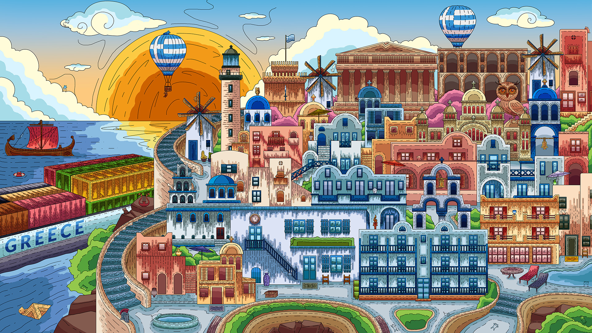 100 Greece Cats - Artbook Featured Screenshot #1