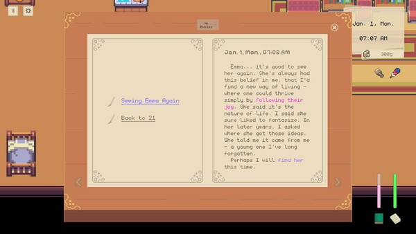 Screenshot of Back to 21 gameplay showing in-action mechanics