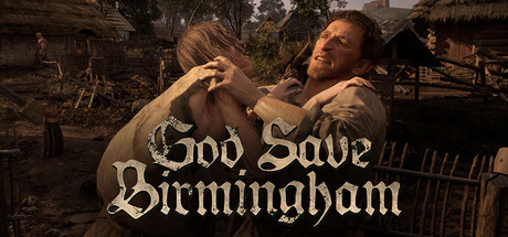Steam header art for God Save Birmingham Playtest