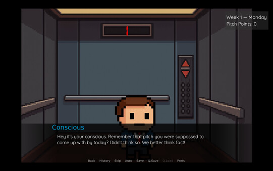 Elevator Pitch game for Linux 1