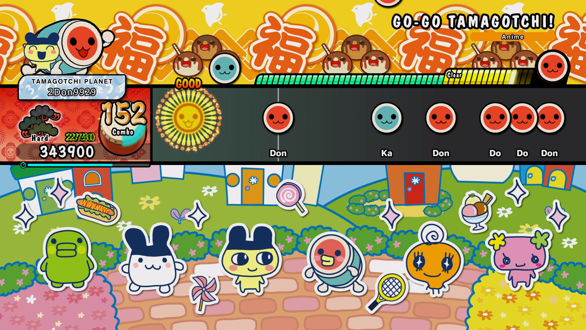Taiko no Tatsujin: Rhythm Festival - Tamagotchi Collab Pack Featured Screenshot #1