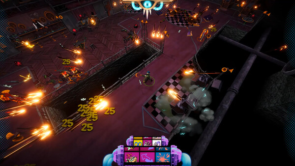 Screenshot of Slot Machine Gun gameplay showing in-action mechanics