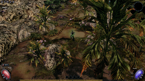 Screenshot of Obsydian gameplay showing in-action mechanics