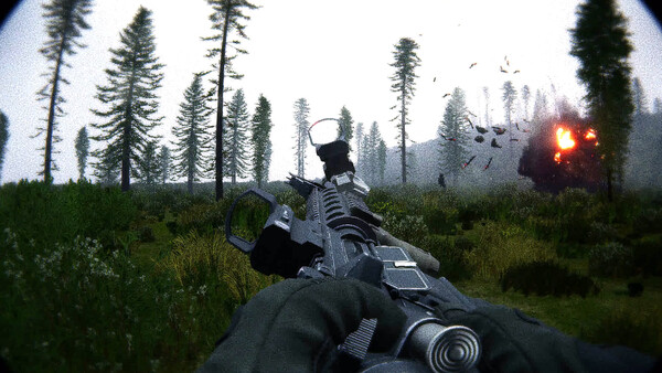 Screenshot of Drone Wars: Season 1 gameplay showing in-action mechanics