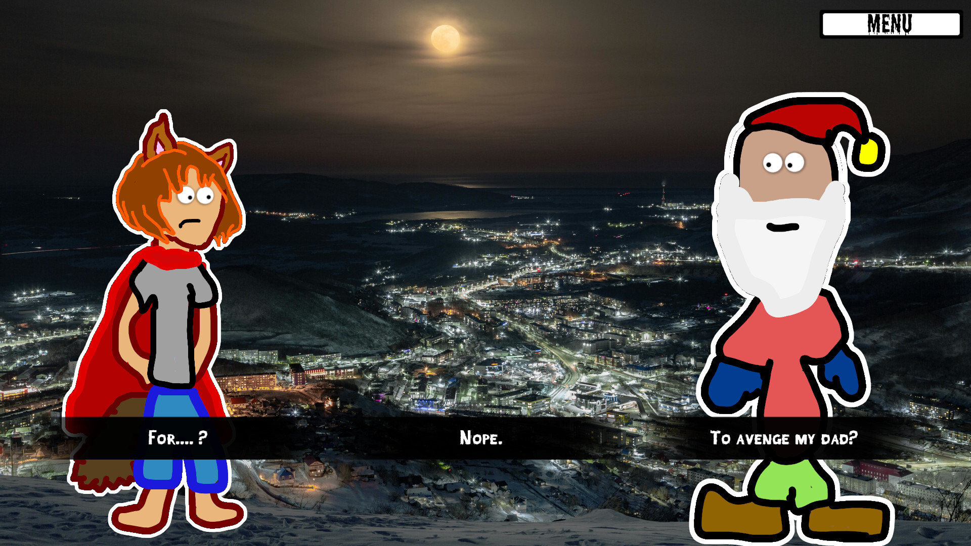 Girl Werewolf Hamlet Saves Christmas screenshot #2