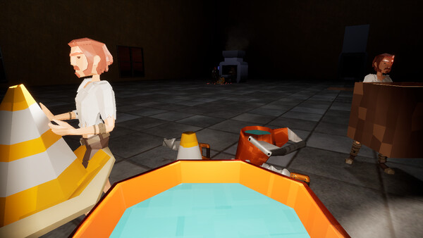 Screenshot of DarkFactory gameplay showing in-action mechanics