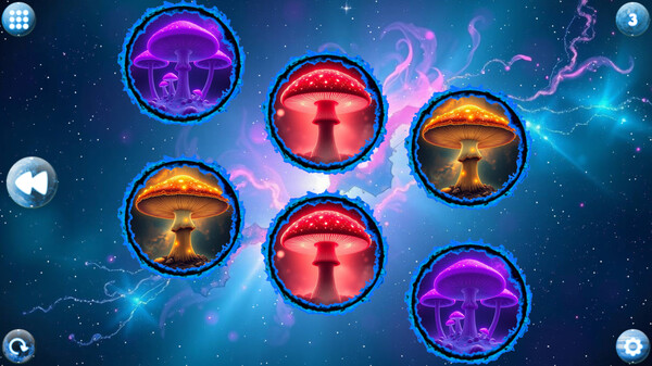 Скриншот из Space Memory: Mushrooms