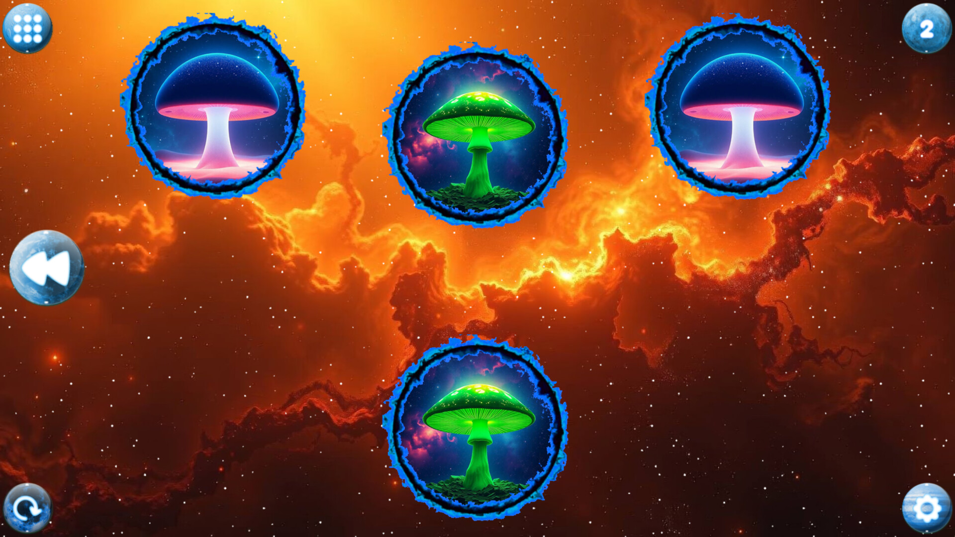 Space Memory: Mushrooms screenshot 2