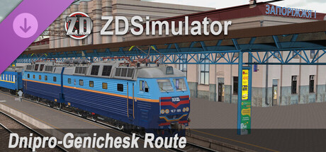 ZDSimulator - Dnipro-Henichesk (to Zaporizhia) Route