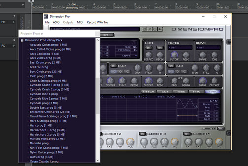 Cakewalk - Dimension Pro Holiday Pack: Bells & Whistles