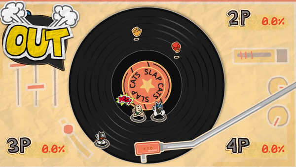 Screenshot of Slapcats gameplay showing in-action mechanics