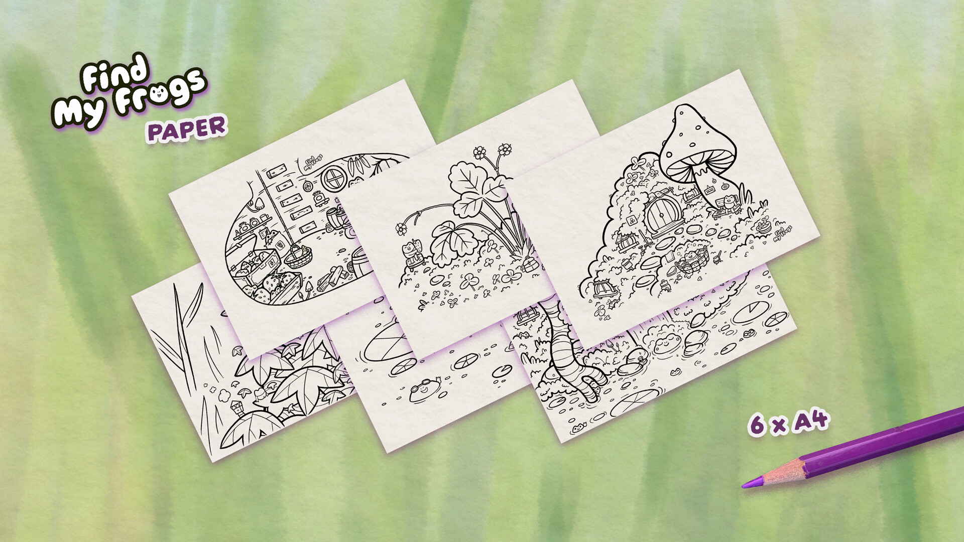 Find My Frogs - Paper Featured Screenshot #1