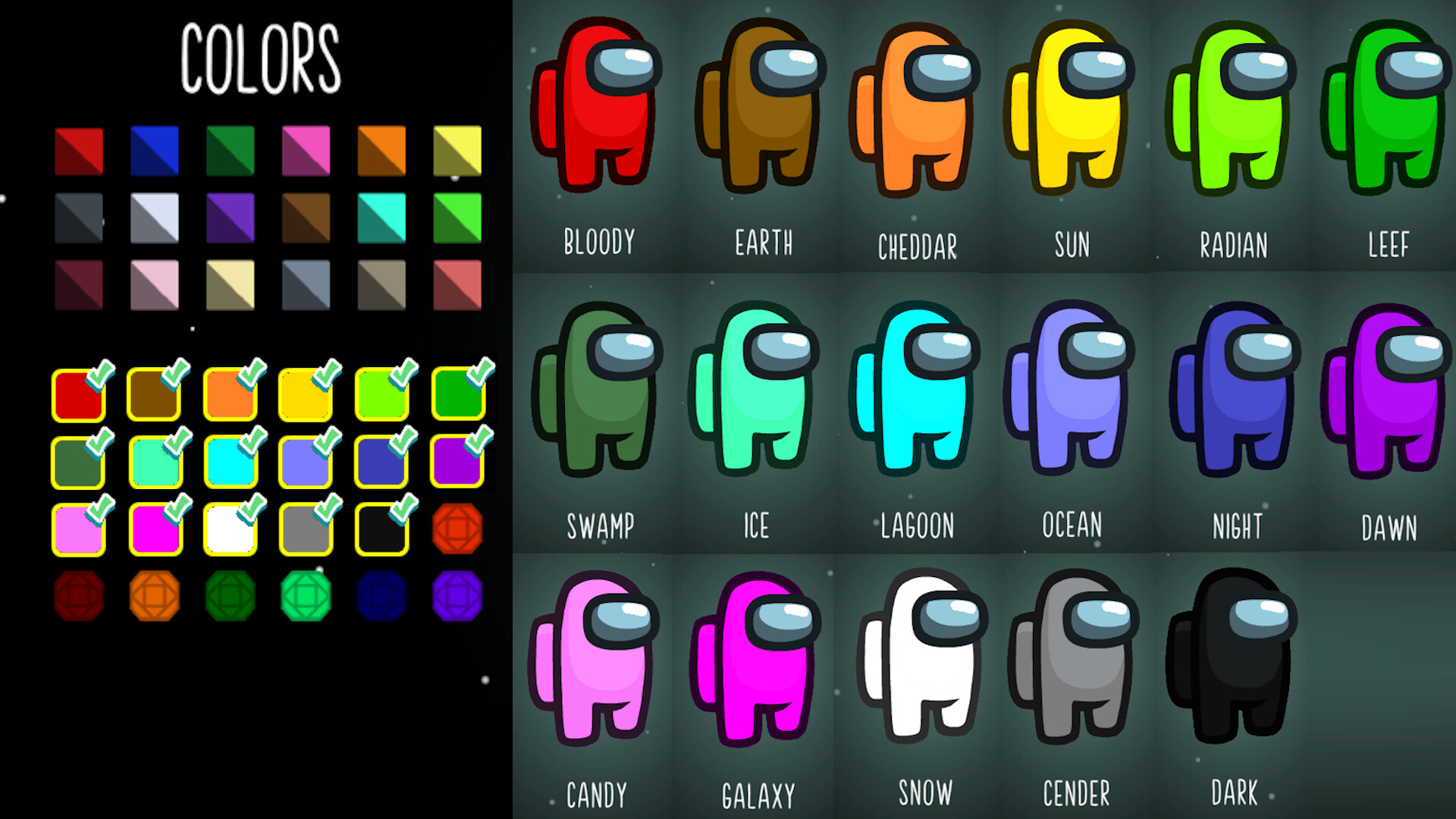 Among Us Ranked - Super Colors Bundle Featured Screenshot #1