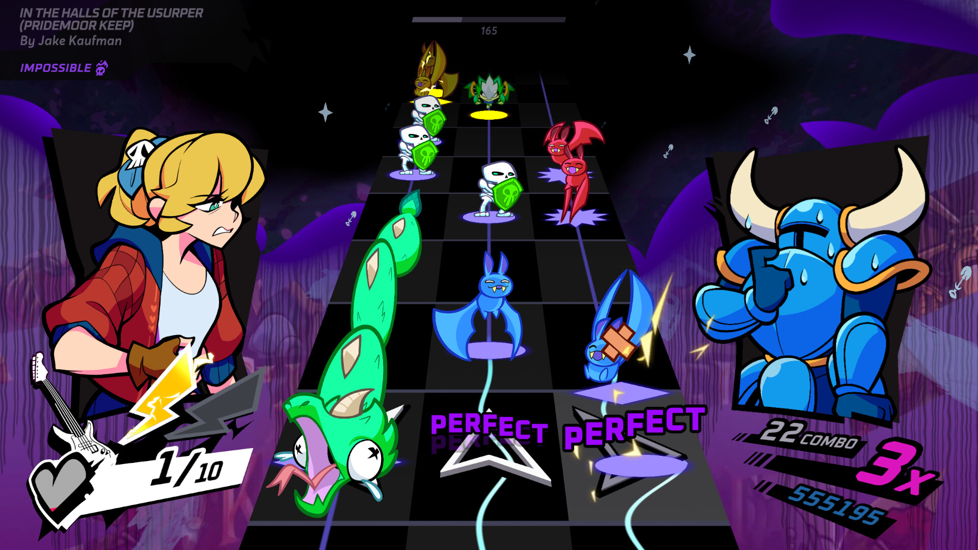 Rift of the NecroDancer: Shovel Knight - "In the Halls of the Usurper (Pridemoor Keep)" - Jake Kaufman Featured Screenshot #1