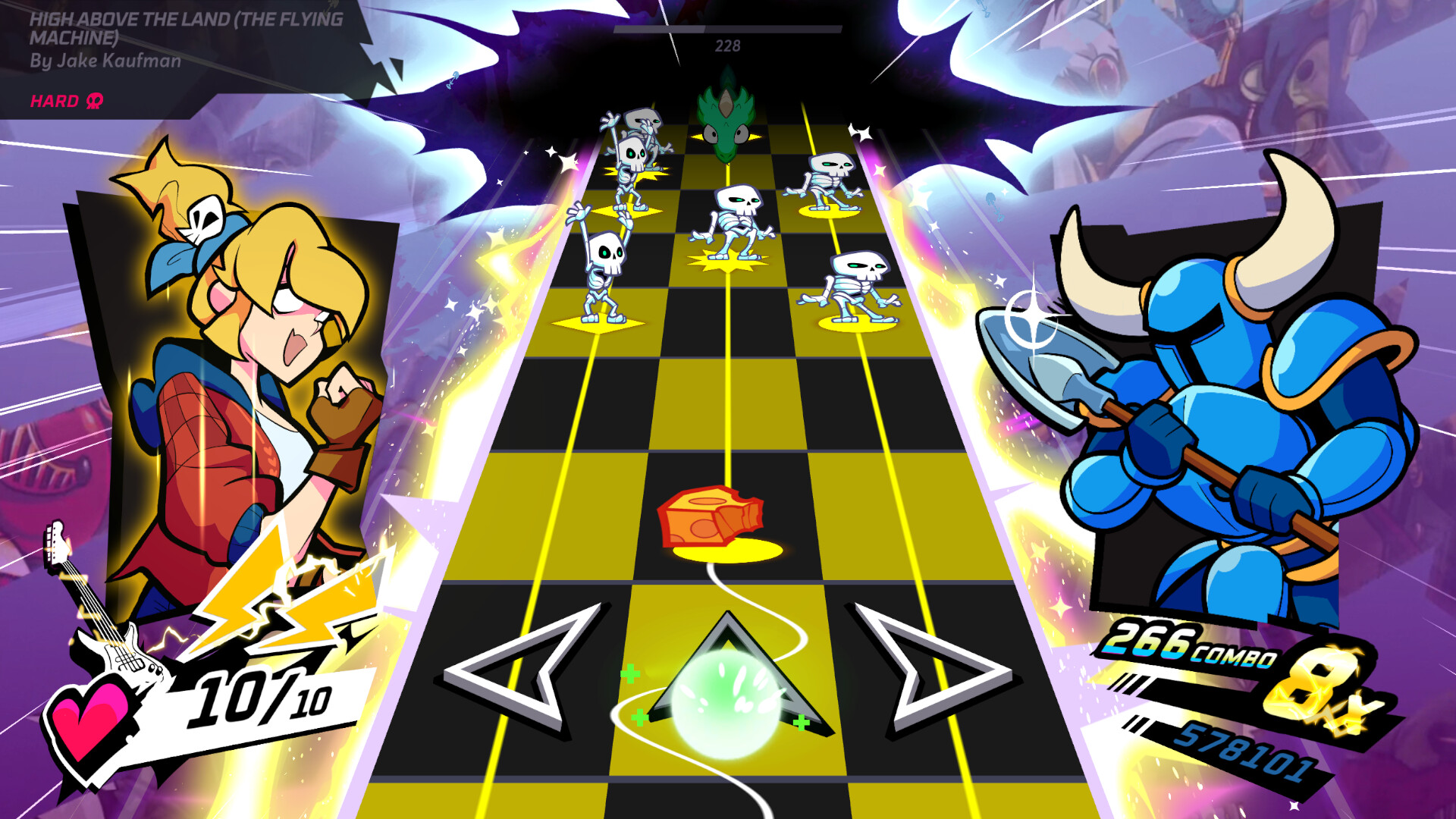 Rift of the NecroDancer: Shovel Knight - "High Above the Land (The Flying Machine)" - Jake Kaufman Featured Screenshot #1