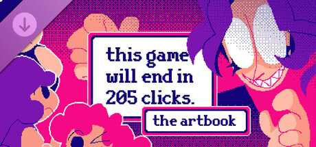 this game will end in 205 clicks. the artbook cover art