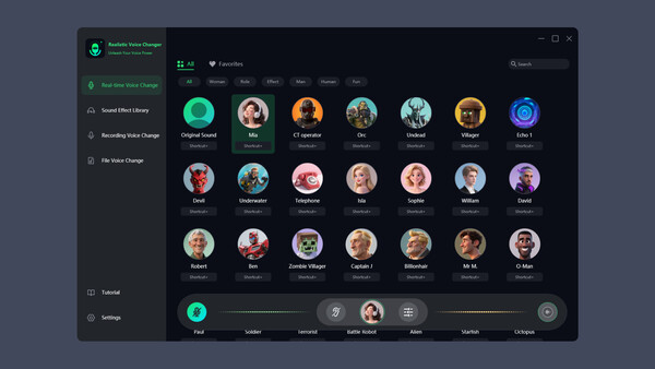 VoxMagic - Realtime Voice Changer for linux