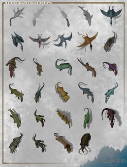 Fantasy Grounds - Top Down Tokens - Dinosaurs