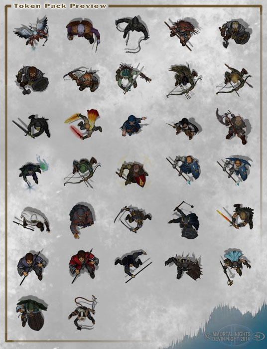 Fantasy Grounds - Top Down Tokens - Heroic 6 Featured Screenshot #1