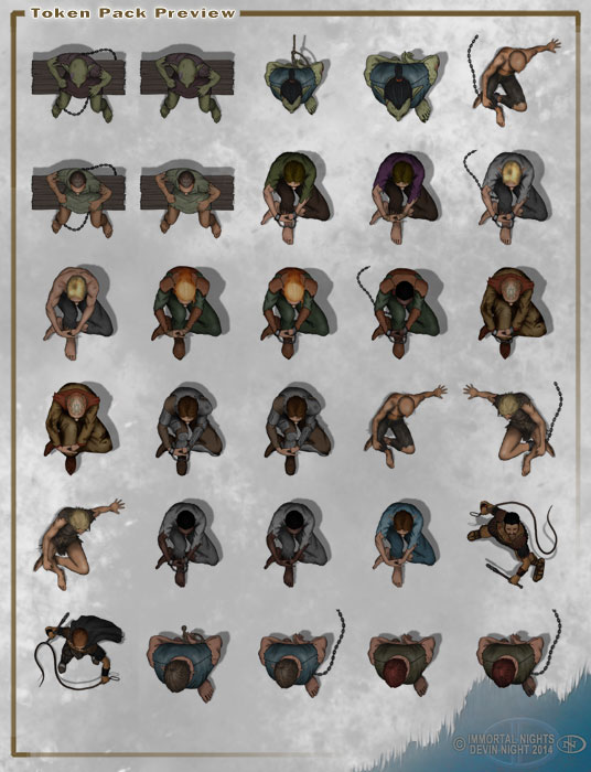 Fantasy Grounds - Top Down Tokens - Prisoners and Slaves Featured Screenshot #1