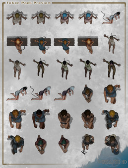 Fantasy Grounds - Top Down Tokens - Prisoners and Slaves