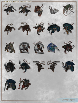 Fantasy Grounds - Top Down Tokens - Ratmen