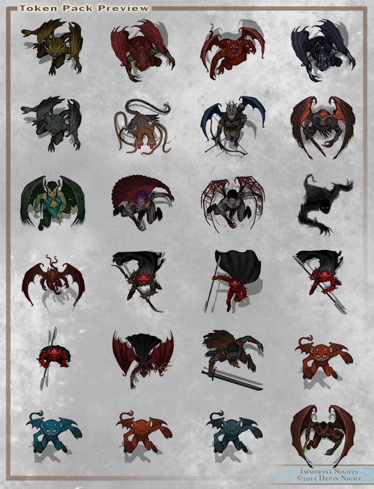 Fantasy Grounds - Top Down Tokens - Demons Featured Screenshot #1