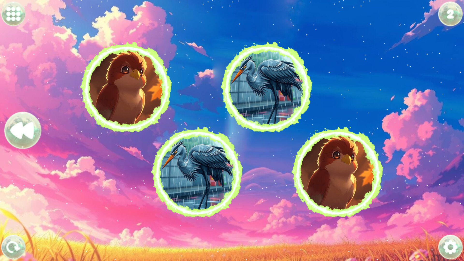 Anime Dream Match: Birds screenshot #1