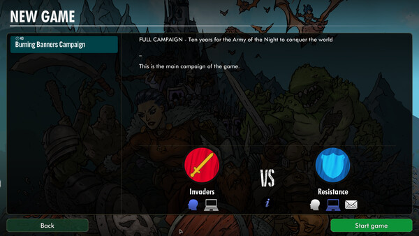 Screenshot of SGS Burning Banners gameplay showing in-action mechanics