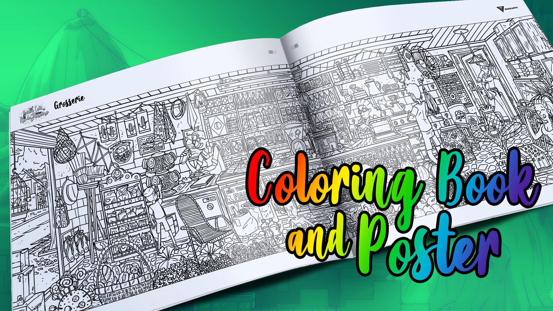 Hidden Cats in Rio de Janeiro - Printable PDF Coloring Book and Poster