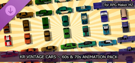 RPG Maker MZ - KR Vintage Cars - 60s and 70s Animation Pack Header Image