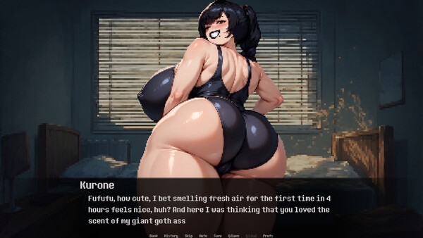 Скриншот из Femdom Stories: Yandere Goth Nerd Girlfriend