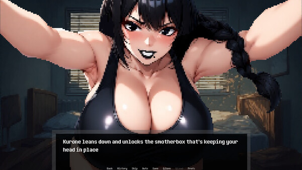 Скриншот из Femdom Stories: Yandere Goth Nerd Girlfriend