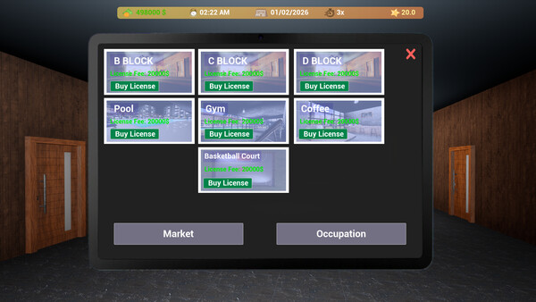 Screenshot of Site Management Simulator