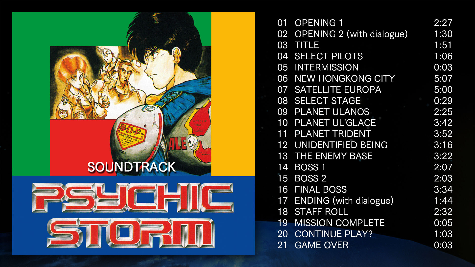 Telenet Shooting Collection PSYCHIC STORM Soundtrack Featured Screenshot #1