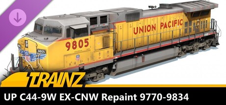 Trainz 2022 DLC - UP C44-9W EX-CNW Repaint 9770-9834 cover art