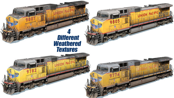 Trainz 2022 DLC - UP C44-9W EX-CNW Repaint 9770-9834
