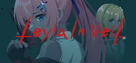 Leyla In Veil game cover art showing the agent Laila in a dark gallery