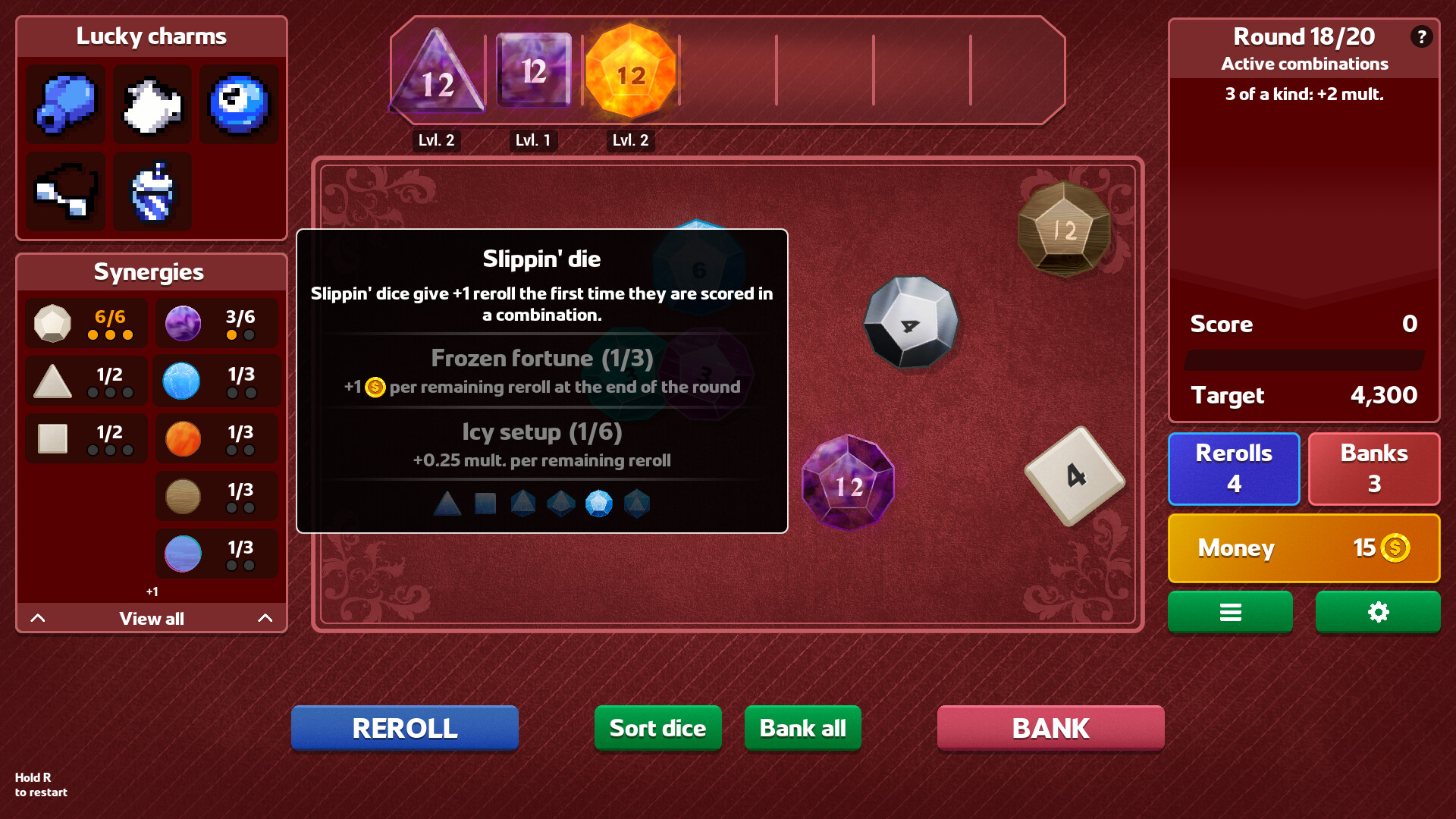 #3. Dice Dice Baby Demo (Steam) 来自: Nugget Games Studio