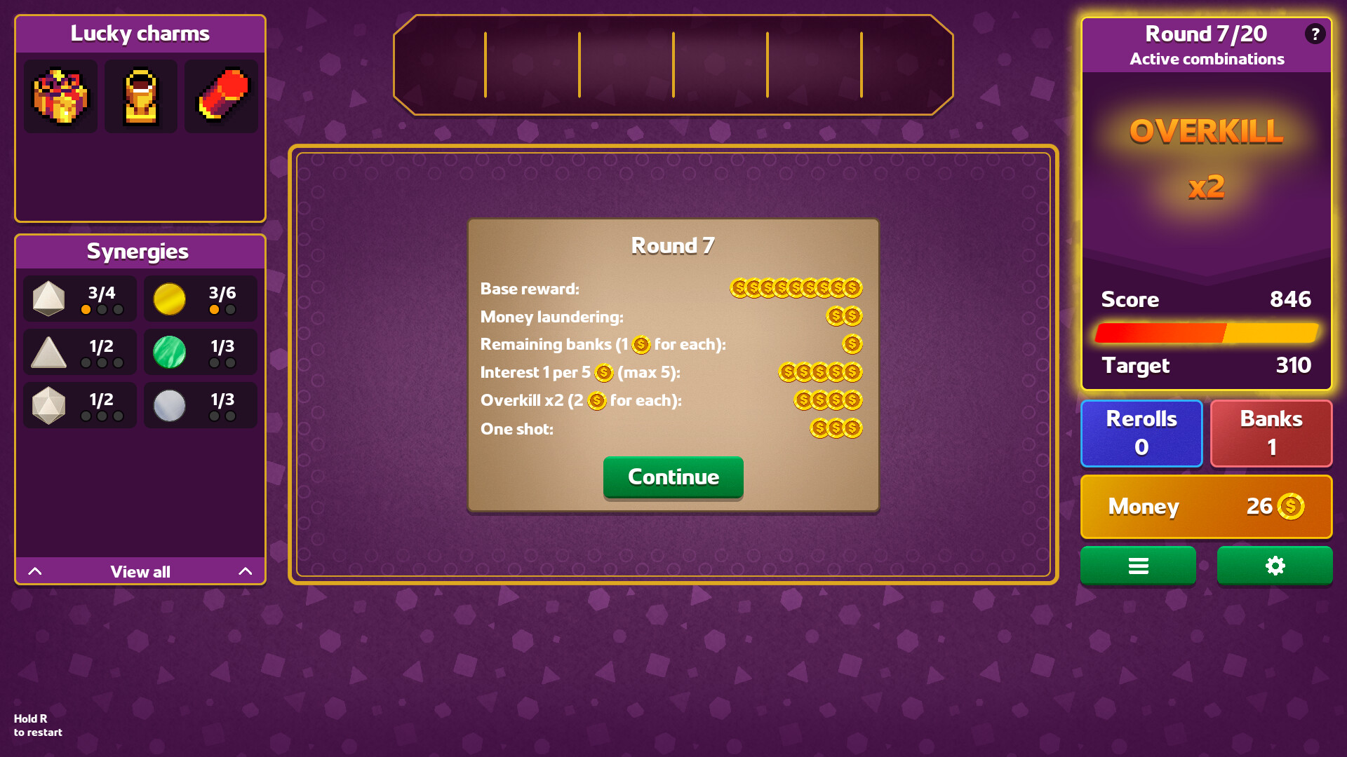 #10. Dice Dice Baby Demo (Steam) 来自: Nugget Games Studio