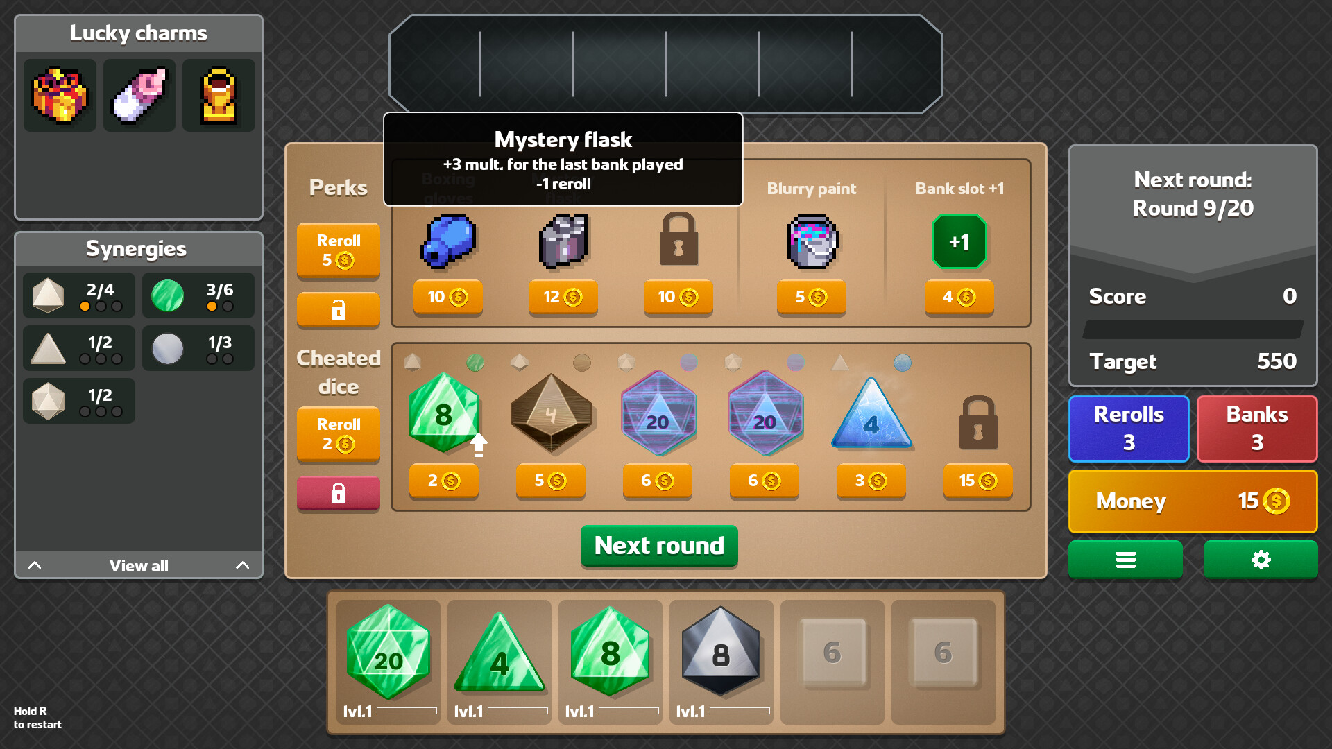 #2. Dice Dice Baby Demo (Steam) 来自: Nugget Games Studio