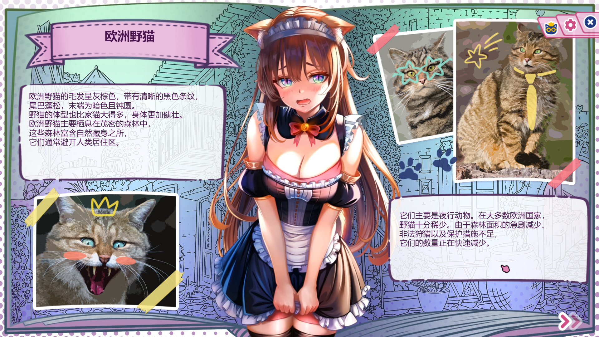 猫娘百科：寻找她的小尾巴 游戏截图 4