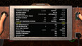 The settings menu