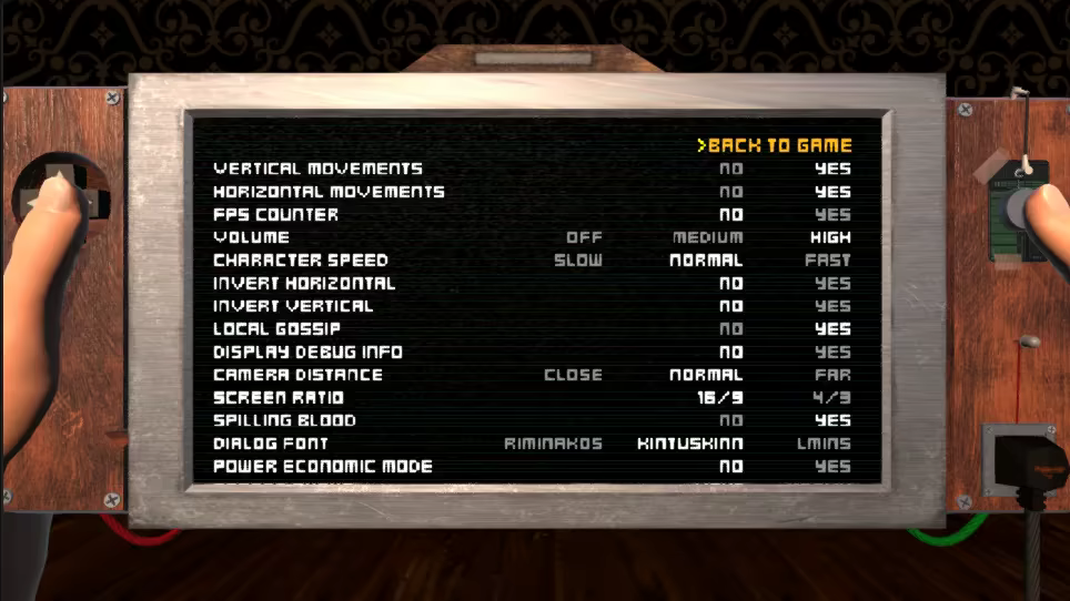 Game Settings video 5