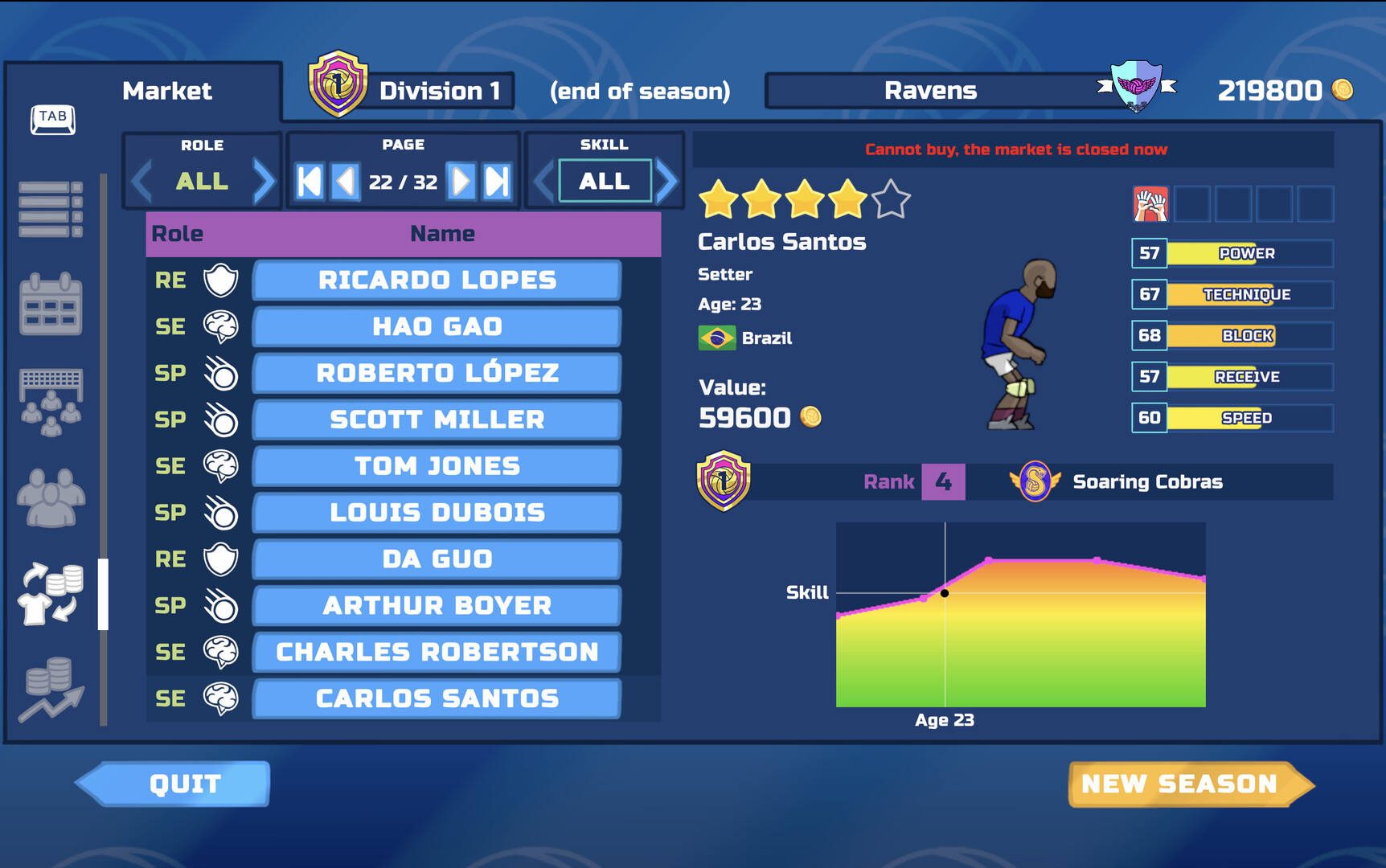 Thunder Spikes Volleyball screenshot 2