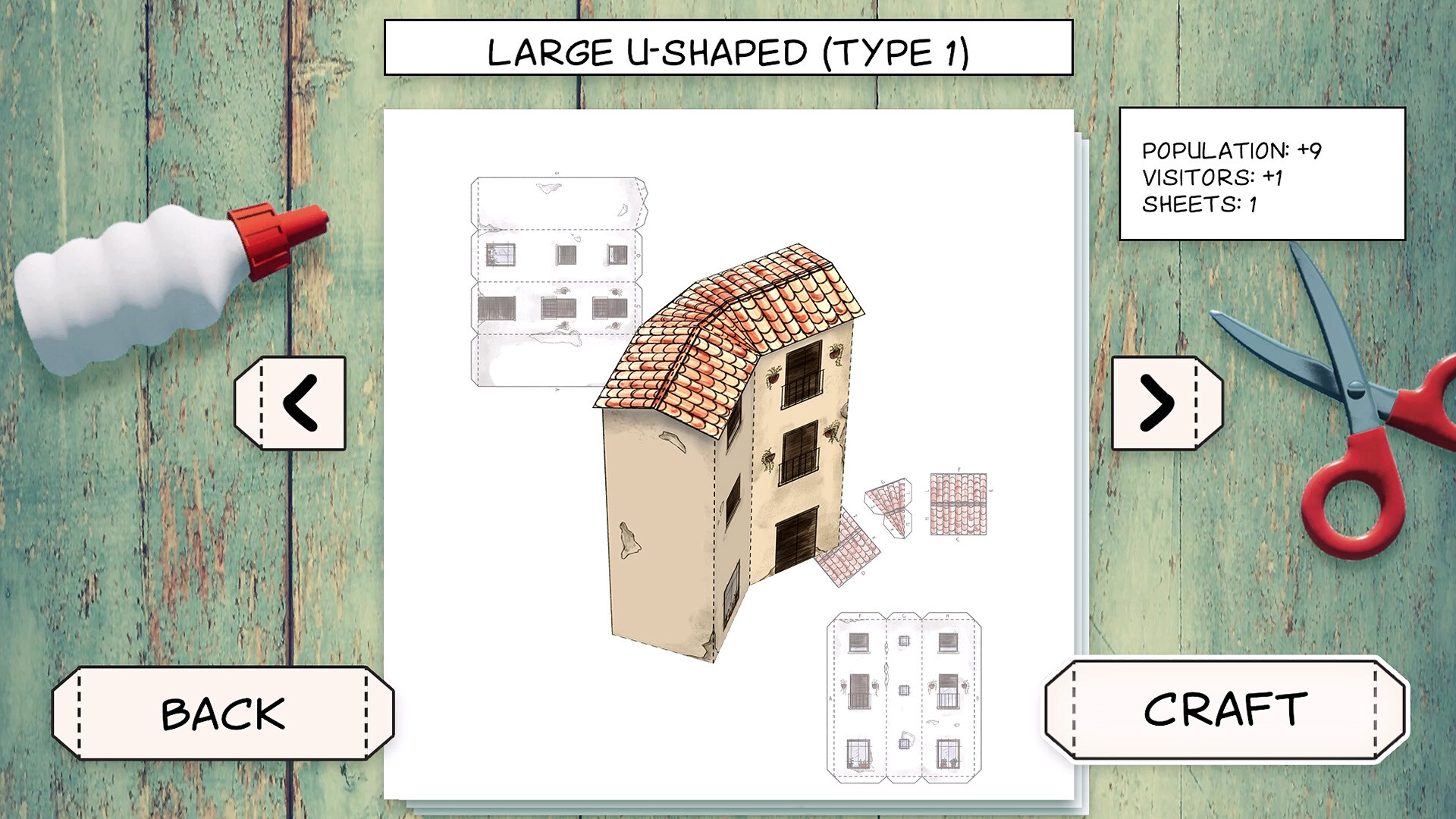 『Cutout Village』のスクリーンショット