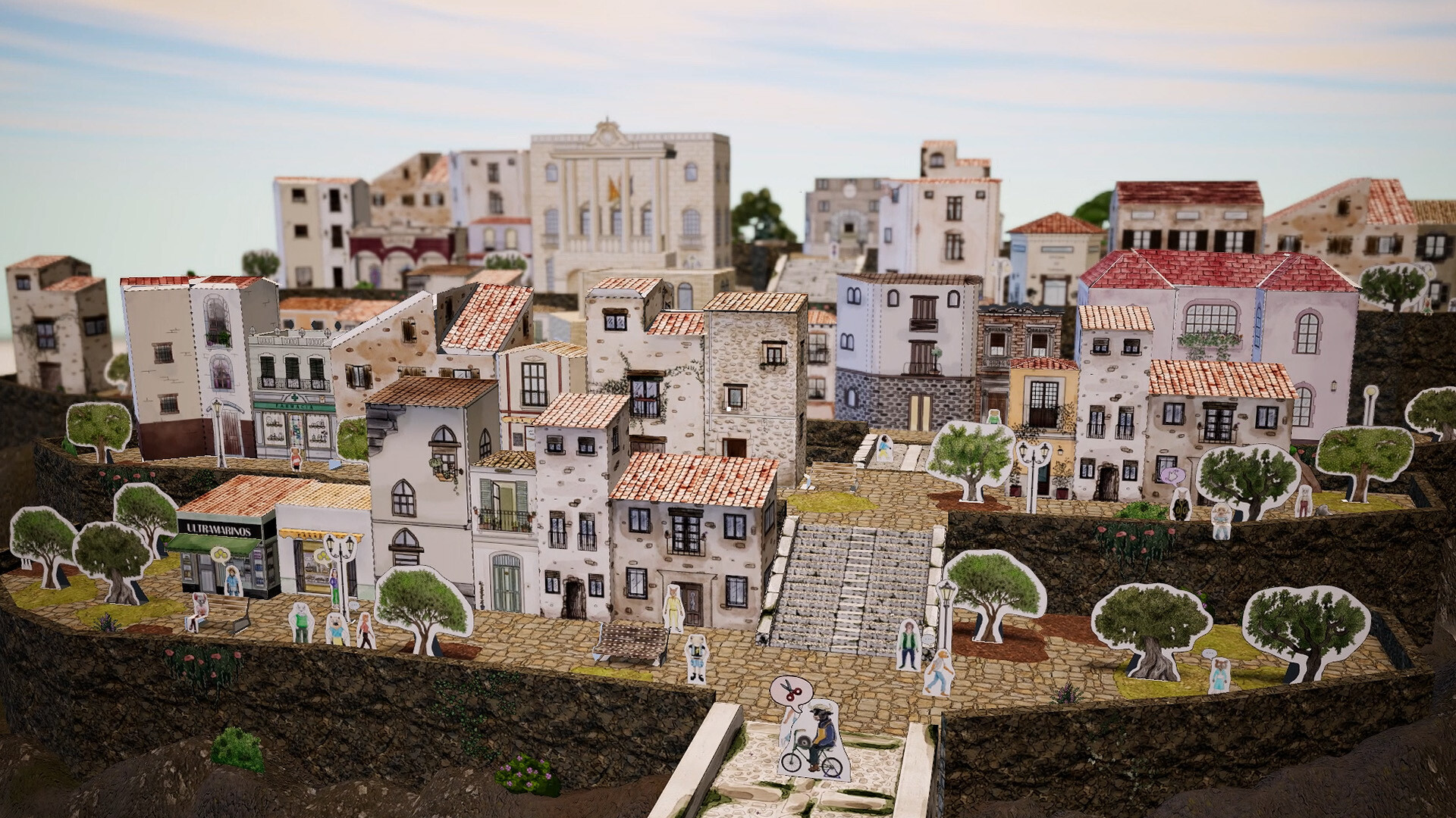 『Cutout Village』のスクリーンショット