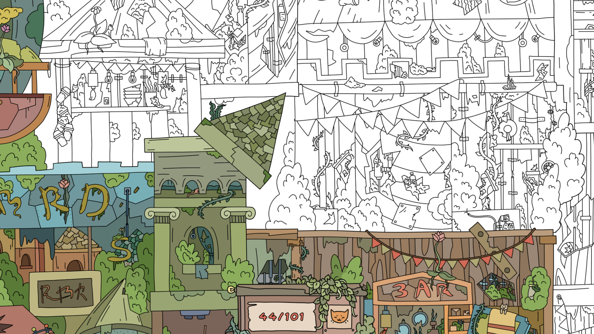 Hidden Cats: Old Amusement Park screenshot #1