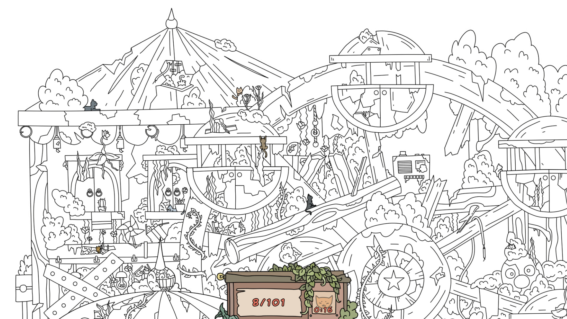 Hidden Cats: Old Amusement Park screenshot #7