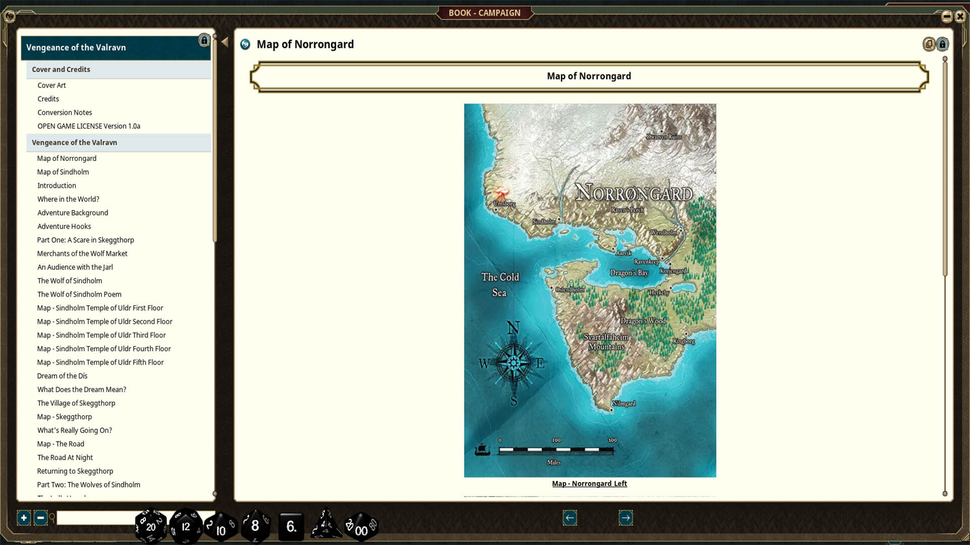 Fantasy Grounds - Thrones & Bones Adventure Book: Vengeance of the Valravn screenshot 1